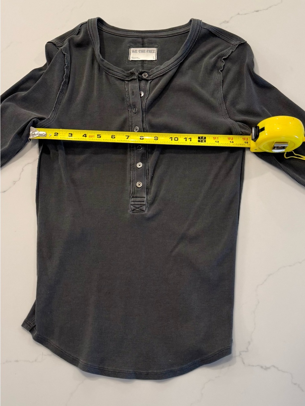 We The Free Free People Jamie Henley Black Gray Women L - Picture 2 of 6